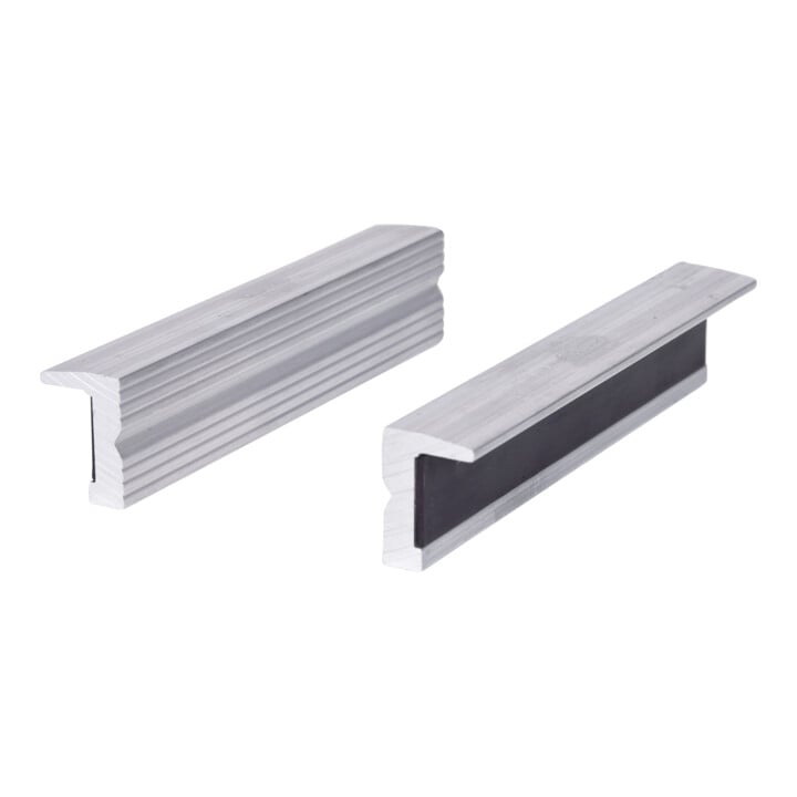 Mordaches en aluminium aimantées pour étaux, structure fine,140mm