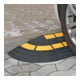 MORION Bordstein-Rampe Abschlusselement 300 x 300 x 100mm Gummi schwarz gelb reflektierend bis 40 t
