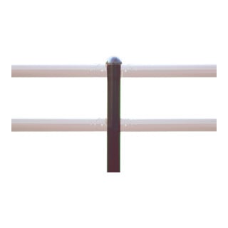MORION Garde-corps système CLASSIQUE Montant 60 mm 1000 mm peint rouge-blanc