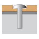 MORION Miroir de justice 250 x 250 mm cadre en acier inoxydable revêtu