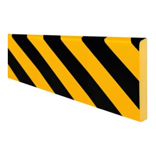 MORION Prallschutz Rechteck Flächenschutz 150 x 20mm gelb-schwarz 5000mm selbstklebend