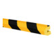 MORION Protection anti-chocs profil trapèze 40 × 36 × 8 mm jaune-noir 1000 mm