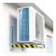 MORION Protection anti-chocs protection d’angle forme d’angle 47 × 47 mm jaune/noir autocollante 1000 mm