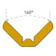 MORION Protection d’angle en forme d’équerre 26 x 14 mm jaune/noir 5000 mm autocollante
