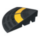 MORION Rampe de bordure Élément de finition 300 x 300 x 100 mm Caoutchouc noir jaune réfléchissant jusqu’à 40 t