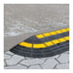 MORION Rampe de bordure Élément de finition 300 x 300 x 100 mm Caoutchouc noir jaune réfléchissant jusqu’à 40 t