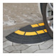 MORION Rampe de bordure Élément de finition 300 x 300 x 100 mm Caoutchouc noir jaune réfléchissant jusqu’à 40 t