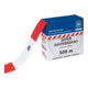 MORION Ruban de signalisation 500 m rouge-blanc certifié Blauer Engel en polyéthylène recyclé