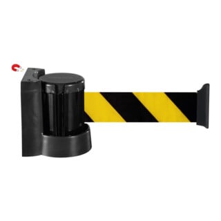 MORION Sangle murale magnétique, bande jaune/noir 5 m