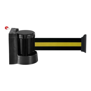 MORION Sangle murale magnétique, bande sangle noir/jaune 5 m