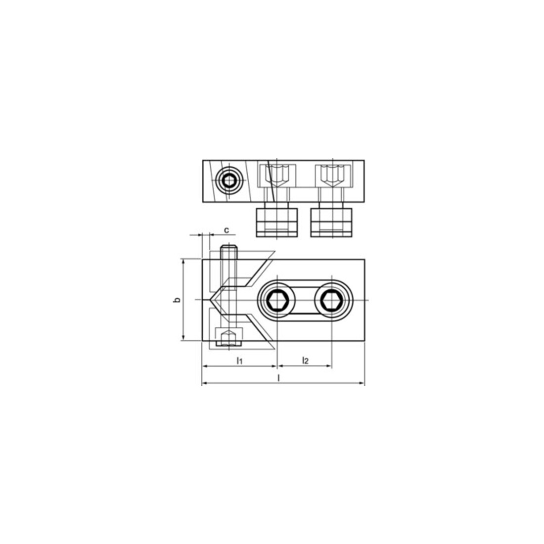 Mors de serrage bas AMF Bulle, No. 6490 30mm M24
