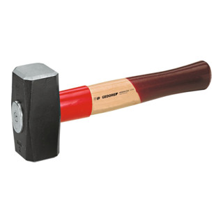 Marteau Gedore avec manche en hickory et douille de protection en acier