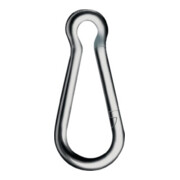 Mousqueton DIN 5299, forme C L. 80 mm épaisseur du fil 8 mm cap.charge 230 kg ga