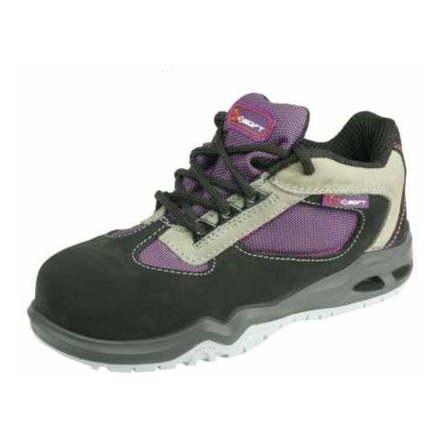 MTS Damen-Sicherheitsschuhe 46804 Aurelie, S2 lila/schwarz