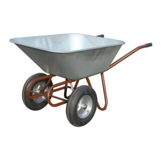 müba Brouette à deux roues 150 L avec 2 pneus gonflables