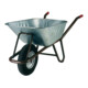 müba Brouette béton avec roulement en nylon, roue pneumatique 400x100 mm, 90 l-1