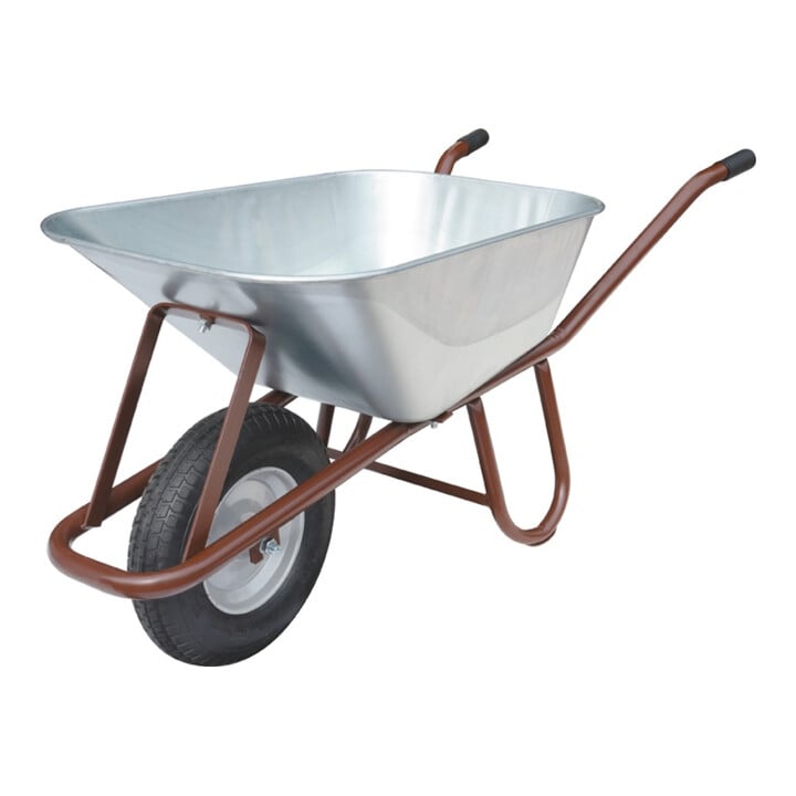 müba kruiwagen 90l op stalen velg banden luchtband 400 x 100 mm