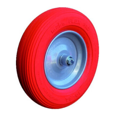 müba Polymeres Rad m.Achse u.Kugell.D.400mm Radbreite 100mm