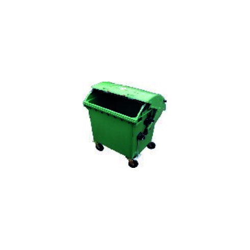Müllcontainer Kunststoff 1,1 cbm Runddeckel gelb