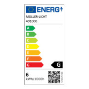 MÜLLER LICHT LED Birne 6W (40W) E27 470lm 200° 2700K-4