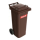 Müllgroßbehälter 80l braun a.Niederdruck-PE Rad-D.200mm