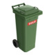 Müllgroßbehälter 80l HDPE grün fahrbar,n.EN 840 SULO