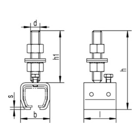 Muffe -04 304 Pro 300 STA ZN Ausf. hoehenverstellbar HELM