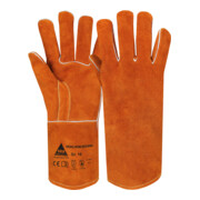Gants de soudure Hase Mühlheim Cuir de vachette marron fendu