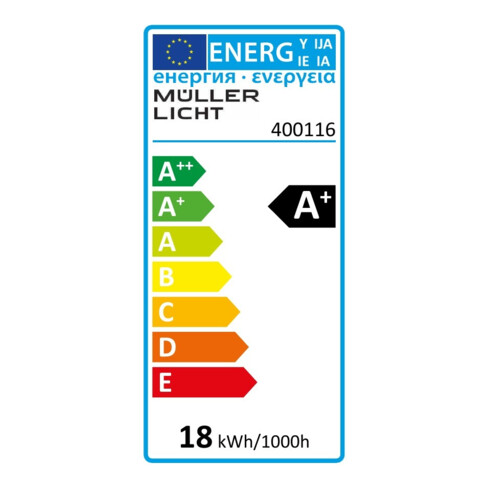 MÜLLER LICHT Tube LED 18W 220-240V G13 1800lm 150° 6500K 1200mm Müller-Licht