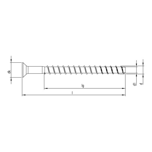 MULTI-MONTI F A5 7,5 x 95, tête fraisée, T-Drive, 50 pcs.
