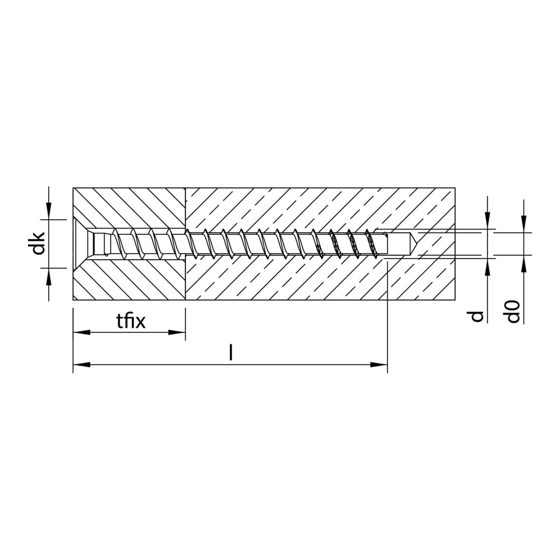 Heco Multi-Monti MMSplus vis à béton à tête fraisée