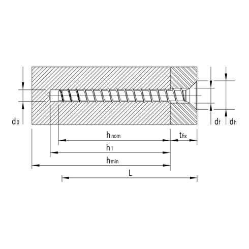 Heco Multi-Monti MMSplus vis à béton à tête fraisée