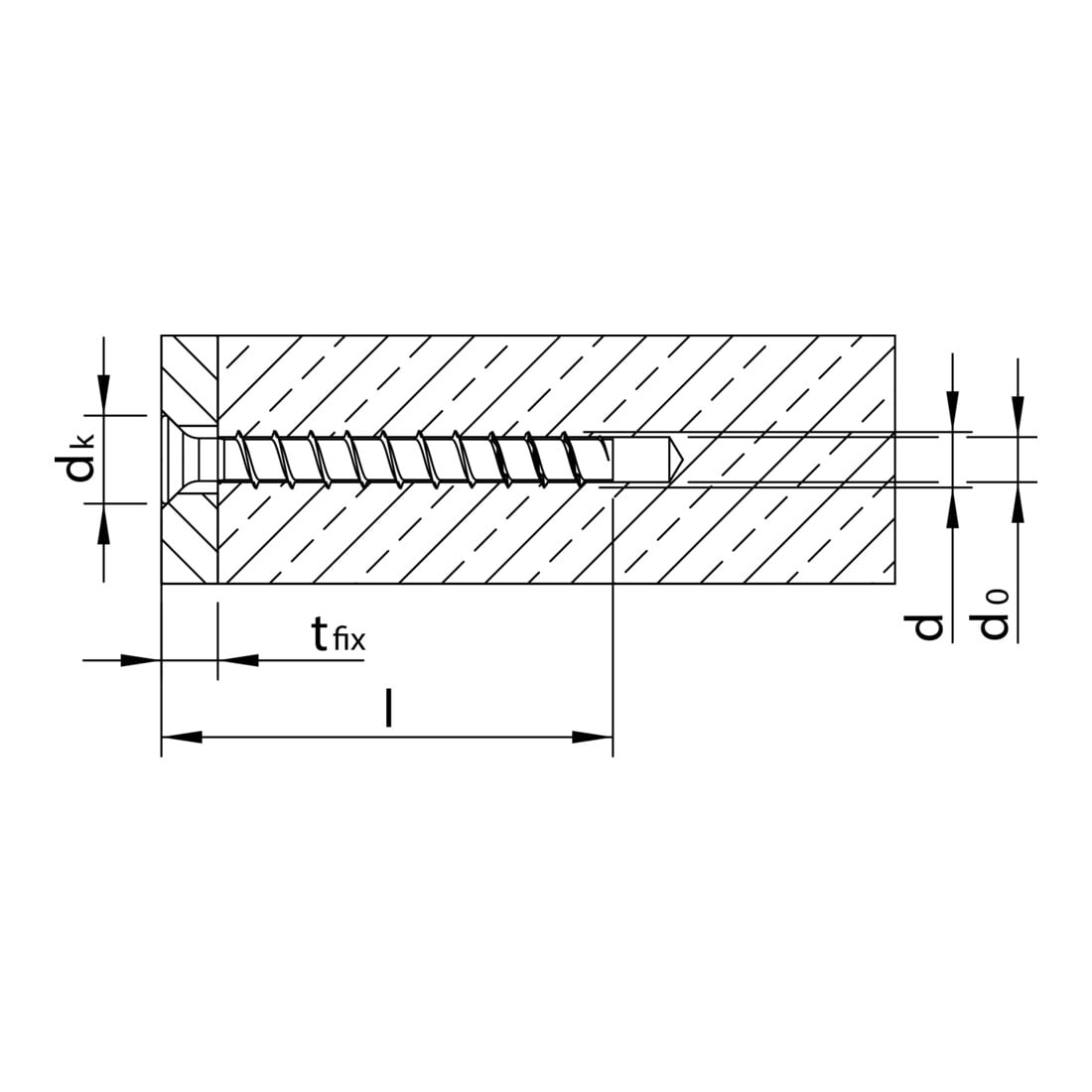 MULTI-MONTI-plus KS 5,0 x 40, Tête fraisée réduite, T-Drive, A2K, 200 pcs. (MMS-plus-KS-5,0x40)