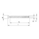 MULTI-MONTI-plus KS 5,0 x 40, Tête fraisée réduite, T-Drive, A2K, 200 pcs. (MMS-plus-KS-5,0x40)-5