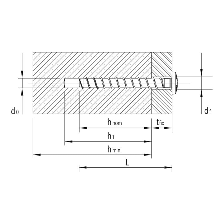 MULTI-MONTI-plus MS 7,5 x 45, Vis d’ancrage pour rails de montage, T-Drive, A2K, 100 pcs. (MMS-plus-MS-D17-7,5x45)