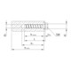 MULTI-MONTI-plus S 16,0 x 80, tête hexagonale, A2K, 25 pcs. (MMS-plus-S-16,0x80)