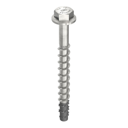 MULTI-MONTI-plus SS A4 12,0 x 105, tête hexagonale avec embase, 25 pcs. (MMS-plus-SS-12,0x105-A4)