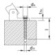 MULTI-MONTI-plus SSK 16,0 x 130, tête hexagonale avec embase et cône, A2K, 10 pcs. (MMS-plus-SSK-16,0x130)