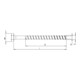 MULTI-MONTI S A4 12,0 x 100, tête hexagonale, 25 pcs.