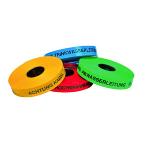Multicoll Trassenwarnband L.250 m B.40mm Aufdruck Achtung Kabel
