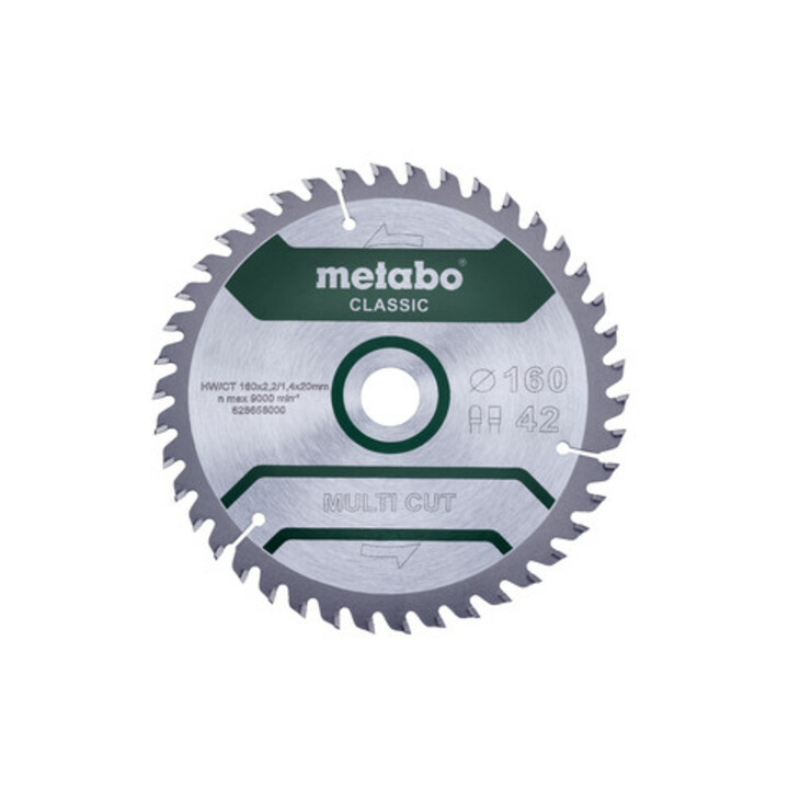 MultiCutClassic Metabo 160x20 42 FZ/TZ 10° / B