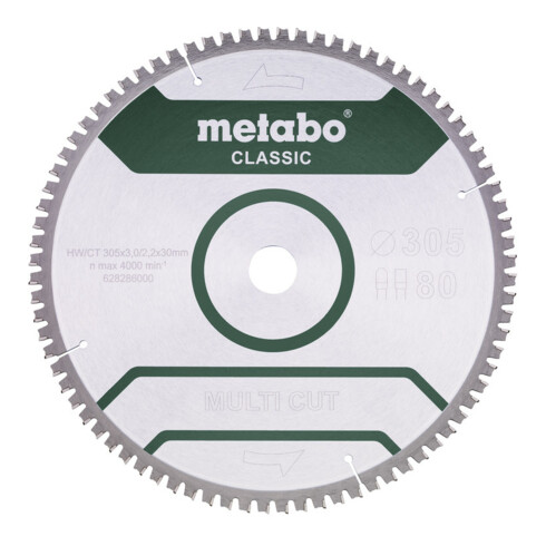 MultiCutClassic Metabo 305x30 80 FZ/TZ 5°neg