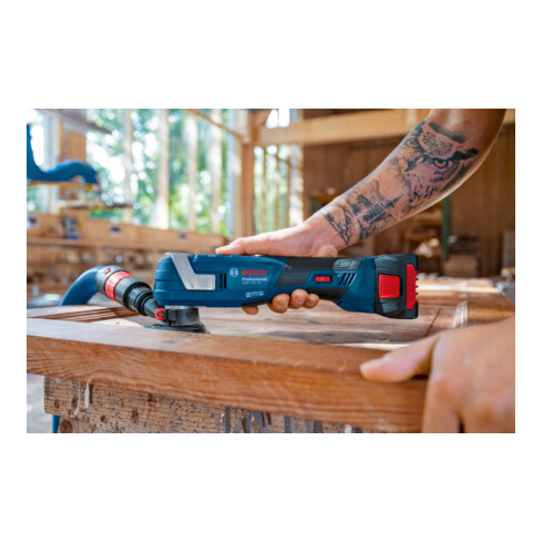 Multicutter sans fil GOP 18V-34 Bosch, lames de scie plongeantes Starlock+divers accessoires, L-BOXX