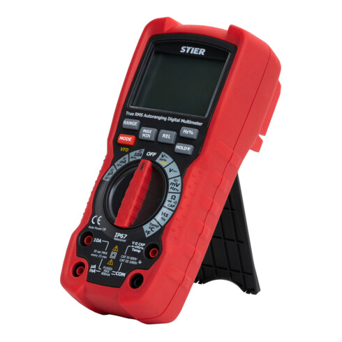 Multimètre STIER Professionnel 60 mV - 1 000 V c.a./c.c. CAT III 1 000 V CAT IV 600 V VFD RMS