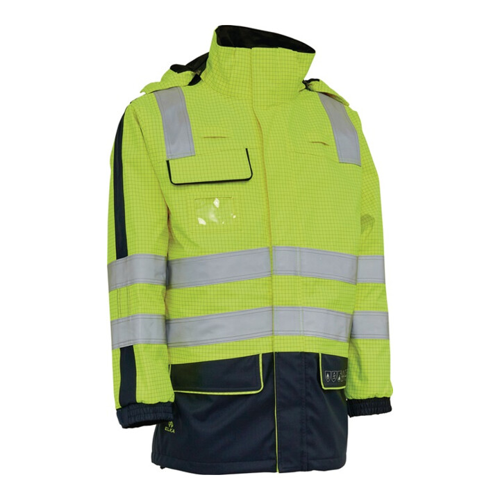 Multinorm-Warnschutzjacke SECURETECH Gr.XL gelb/marineblau ELKA RAINWEAR