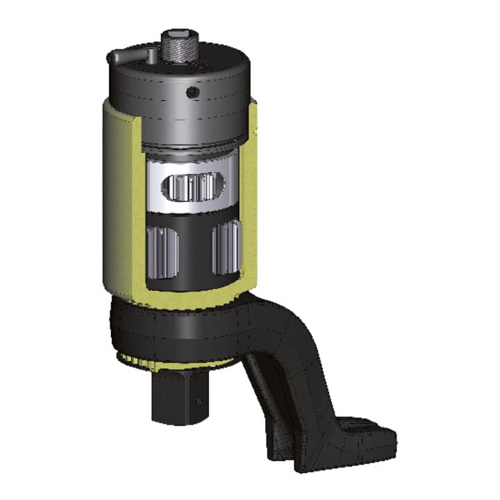 Multiplicateur de couple DVV-40Z 4000Nm alu ac bras de réaction contre-coudé for
