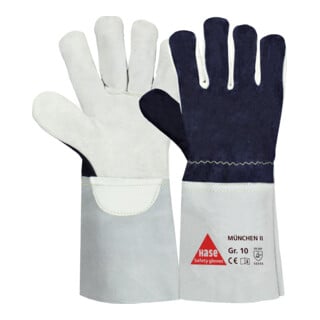 Gants de protection Hase Munich II en cuir grain II
