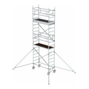 MUNK Aluminium-Rollgerüst mit Fahrbalken, Plattformen im 2m Abstand