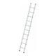 Set Günzburger Steigtechnik Anlegeleiter 10 Sprossen Alu.Leiterlänge 3000mm + Stufenmodul MaxxStep Länge 276 mm