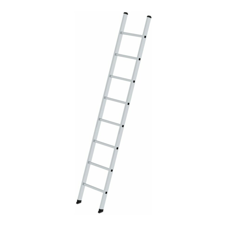 Set Günzburger Anlegeleiter 8 Sprossen Alu.Leiterlänge 2490mm + Einhängepodest